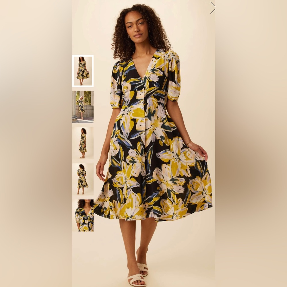 Amour Vert NWT washable silk Marbella dress